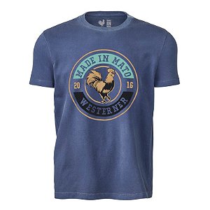 Camiseta Estampada Masculina Stone Marinho