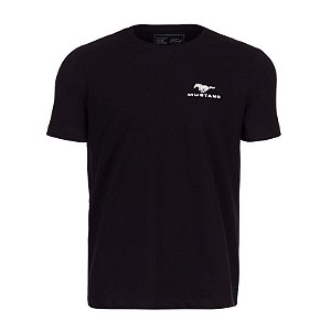 Camiseta Estampada Mustang Preto