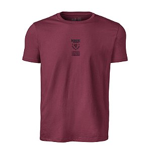 Camiseta Estampada Masculina Made in Mato Country Culture Bordo