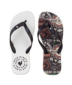 Chinelo Made in Mato Masculino Brand Branco