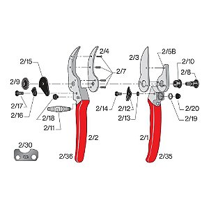 Amortecedor de Borracha Felco 2/20