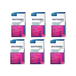 Kit 6 unidades Shotapen LA 50mL - Virbac