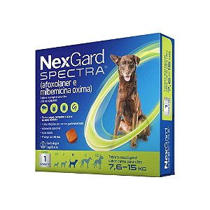 Antipulgas e Carrapatos Nexgard Spectra para Cães 7,6Kg a 15Kg - Merial