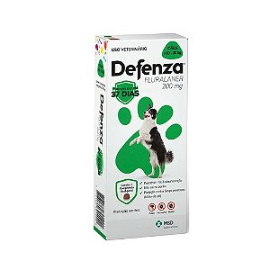 MSD Defenza 200mg Antiparasitário para Cães de 10 a 20kg
