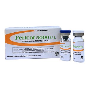 Fertcor HCG 5000 u.i 01 ampola (Opção ao Chorulon) - Ceva