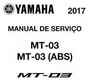 Manual De Serviço Yamaha Mt-03 Mt 03 Abs 2017