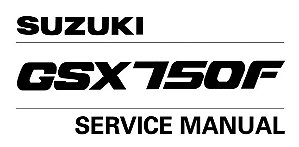 Manual De Serviço Suzuki Gsx 750 F 1990 - 1997
