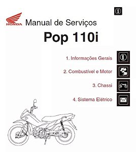 Manual De Serviço Honda Pop 110 I 2015 A 2017