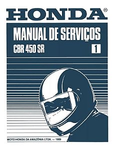 Manual De Serviço Honda CBR 450 SR 1989