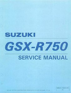 Manual De Serviço Suzuki GSXR 750 SRAD 1996 a 1999