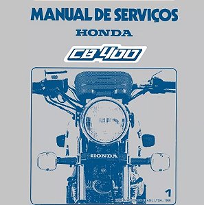Manual De Serviço Honda CB 400 de 1980 a 1984