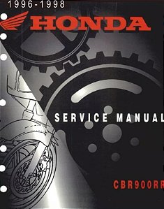 Manual De Serviço Honda CBR 900 RR Fireblade de 1996 a 1998