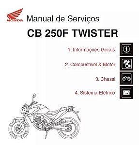 Manual De Serviço Honda Cb 250 F Twister 2016