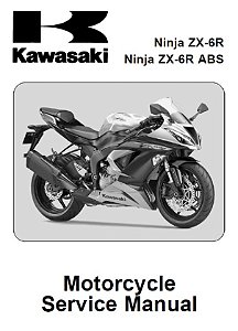 Manual De Serviço Da Kawasaki Ninja ZX-6R e ZX-6R ABS 636 2013 a 2015