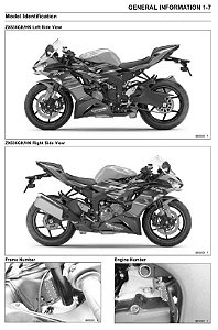 Manual De Serviço Da Kawasaki Ninja ZX-6R ABS 636 2018 a 2019