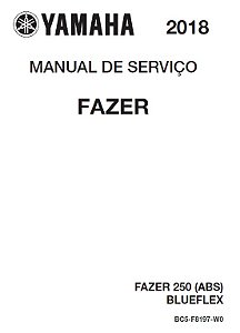 Manual De Serviço Yamaha Fazer 250 2018 Blueflex
