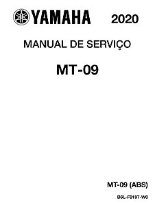 Manual De Serviço Yamaha MT-09 MT 09 ABS 2020