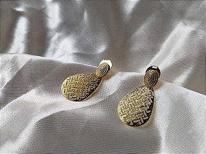 Brinco Gota Rendada - Flor Mineira