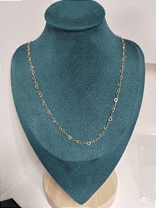 Corrente mini corações vazados 18k