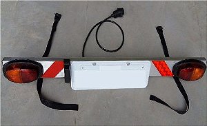 Sinalizador de placa para bike Metalini