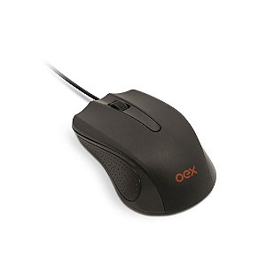 Mouse Com Fio Óptico MS 100 Oex 1000 Dpi