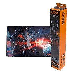 Mouse Pad Gamer Oex Battle 50x33cm MP301