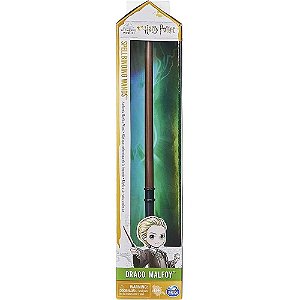 Draco Malfoy Varinha Mágica 30cm Oficial Harry Potter + Carta Feitiço