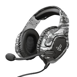 Headset Gamer Ps4 Forze Cinza Oficial PlayStation Drivers 50mm P3 GXT488 23531 Trust