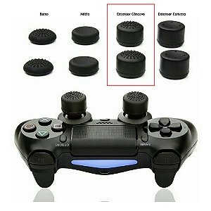 Par Grip Extensor de Analógico Côncavo Xbox e Playstation - Cores Sortidas