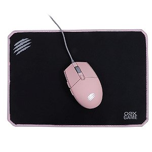 Combo Gamer Mouse + Mouse Pad Mc104 Rosa - Oex