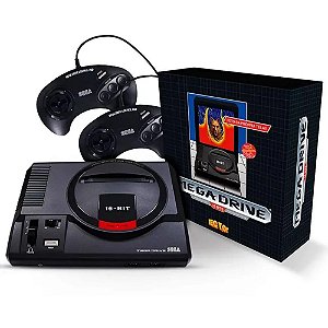 Console Mega Drive 2 Controles 22 jogos na memória + entrada para cartucho - Tectoy
