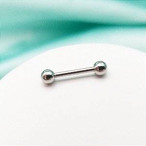 Piercing Micro Reto Em Aço Cirúrgico - 10 mm