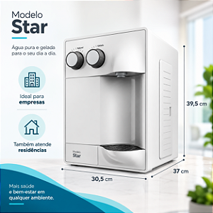 Assinatura e Locação de Purificador de Água Soft Everest STAR (Gelada e Natural)