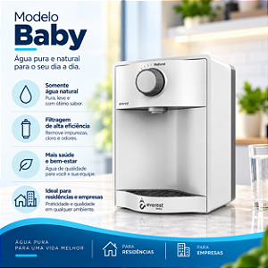 Assinatura e Locação de Purificador de Água Everest Baby (Água Natural)