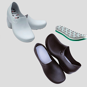 Kit Sticky Shoes 1 par Calçado Tradicional feminino + 1 par palmilha antibacteriana