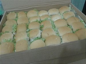 Mini Sanduíche Simples Embalagem c/ 50 unidades