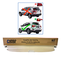 Kia SORENTO 2013 à 2015 - Tampa Retrátil do porta-malas (bege)