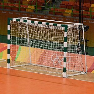 Par de Rede Handball Fio 4 México Cortina Seda