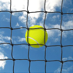 Rede de Proteção Esportiva para Tênis/Beach Tennis Malha 5cm Torcida Preta [Sob Medida]