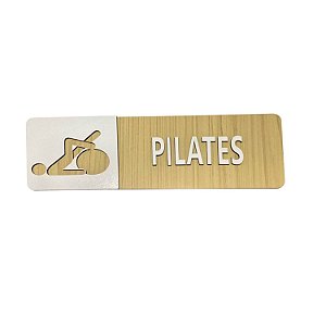 Placa Sinalização Pilates