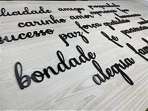 Kit de Palavras em MDF 13 unidades