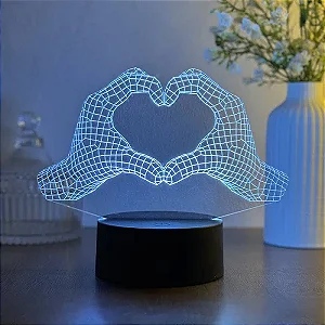 Luminaria Led Personalizada em Acrílico -Tema Diversos