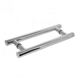 Puxado de inox tubular H  450 x 300 MM