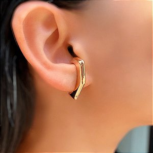 Brinco Ear Hook banhado à Ouro 18k
