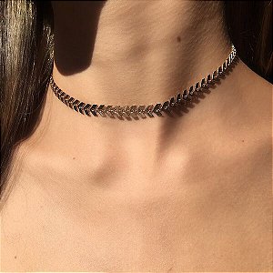 Choker Folhagem