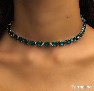 Choker Pedra Verde