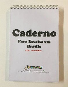 Caderno para Escrita em Braille 100 Folhas (120 gramas)