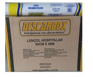 Caixa com 10 Lençol Hospitalar Descartável Ecológico - DESCARBOX