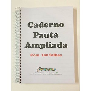 Caderno Com Pauta Ampliada Para Baixa Visão