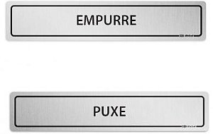 Kit Placa Puxe Empurre